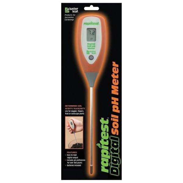 Soil pH Meter, Digital Display, Luster Leaf, Mfr#: 1845-6